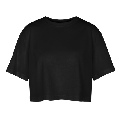 FABULOUS - WOMEN'S OVERSIZED CROP TOP - black