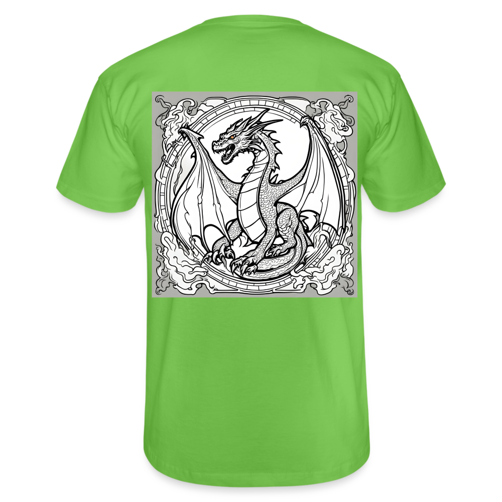 COLOUR IN YOURSELF DRAGON - MEN'S CLASSIC T-SHIRT - light green