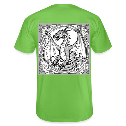 COLOUR IN YOURSELF DRAGON - MEN'S CLASSIC T-SHIRT - light green