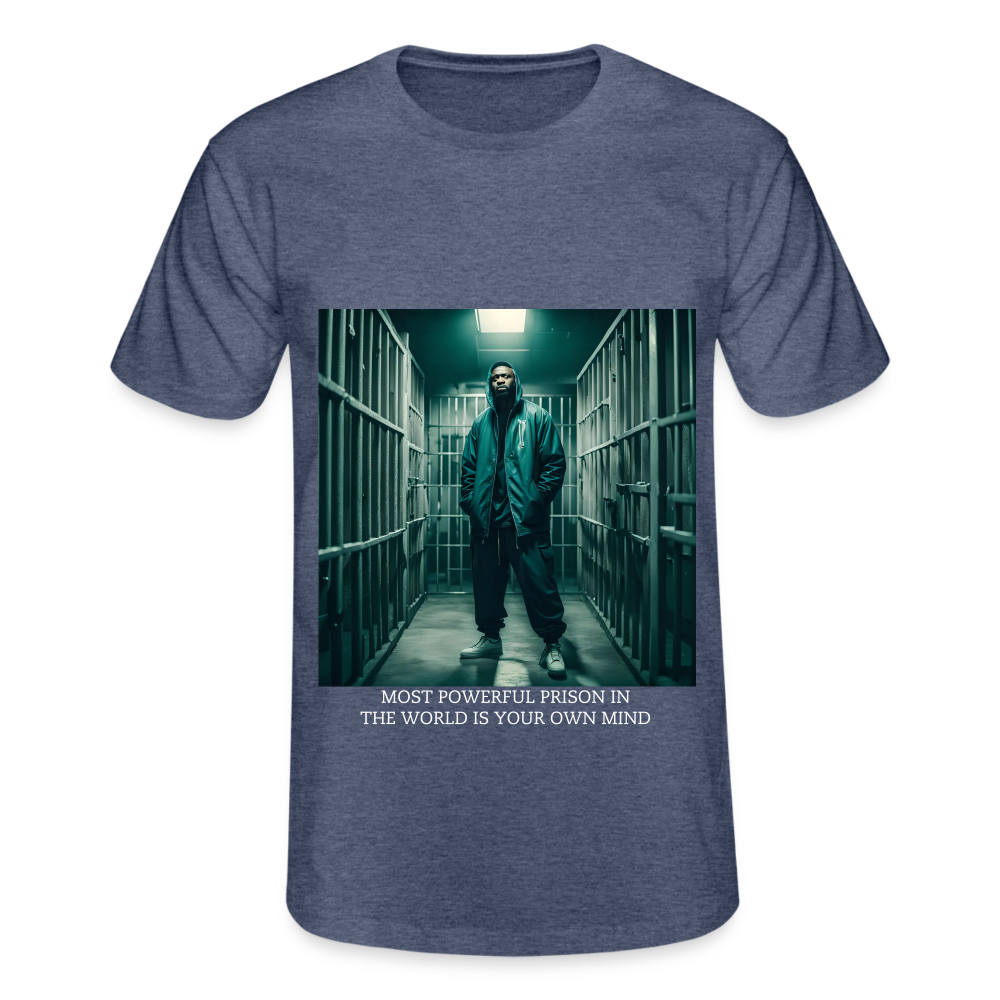 MOST POWERFUL PRISON IN THE WORLD IS OUR MIND - MEN'S CLASSICT-SHIRT - heather navy