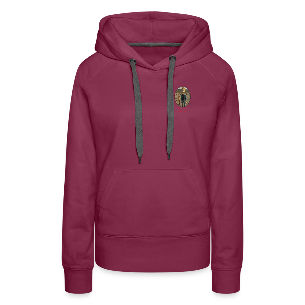 WTF DUDE!! - WOMEN'S PREMIUM HOODIE - bordeaux