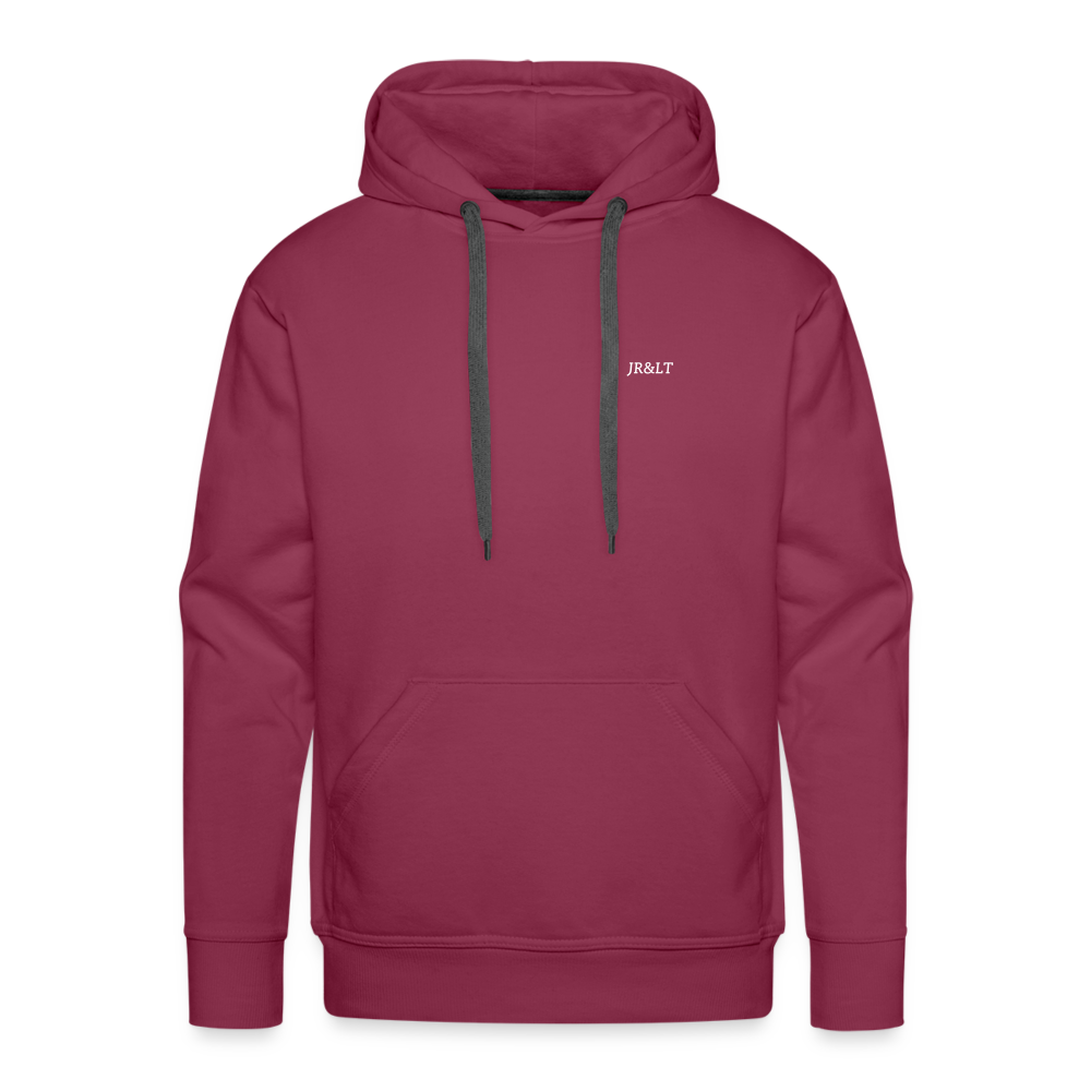 JR&LT'S HOODIE WITH SIMPLE LOGO - bordeaux