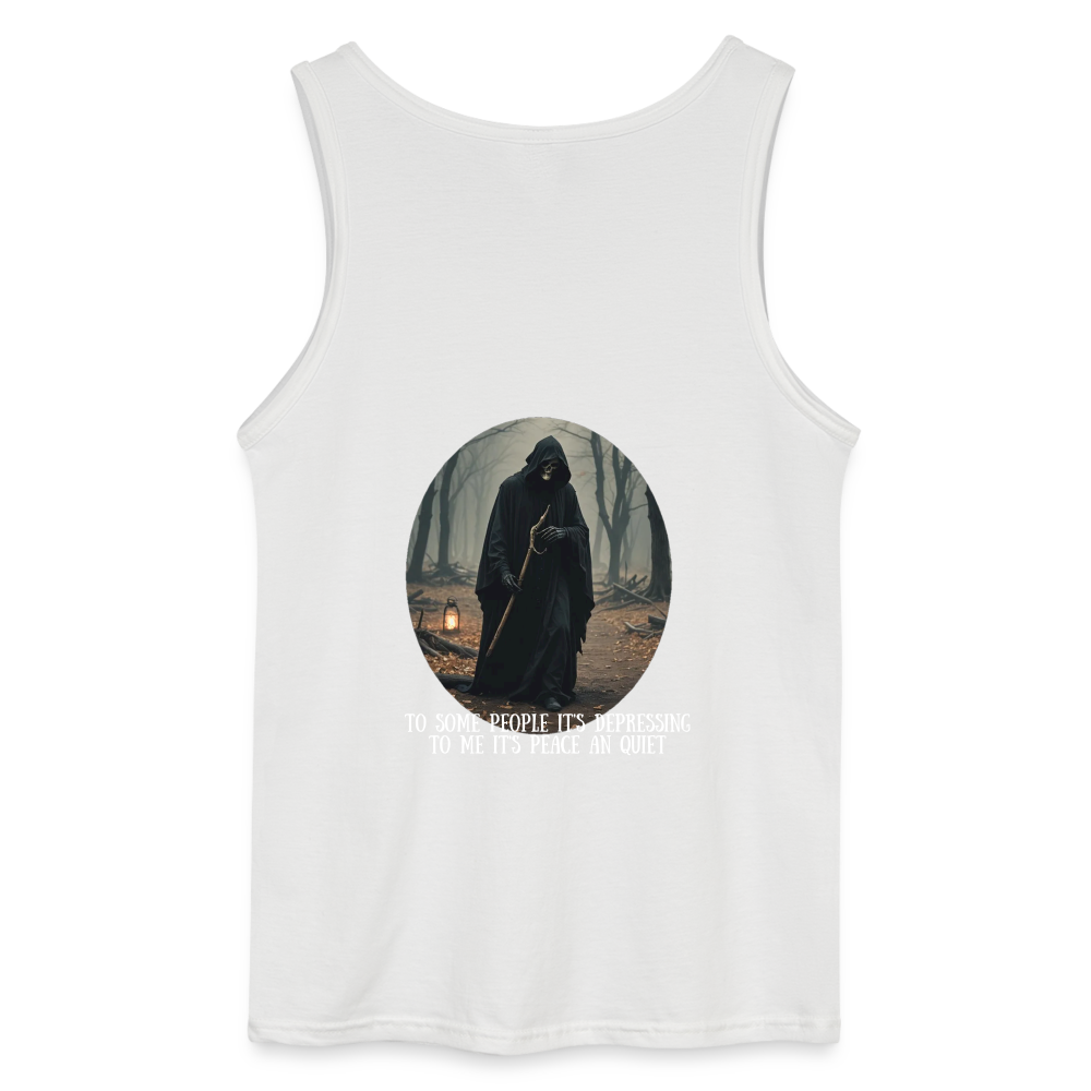 LONELY GRIM REAPER - MEN'S TANK TOP - white