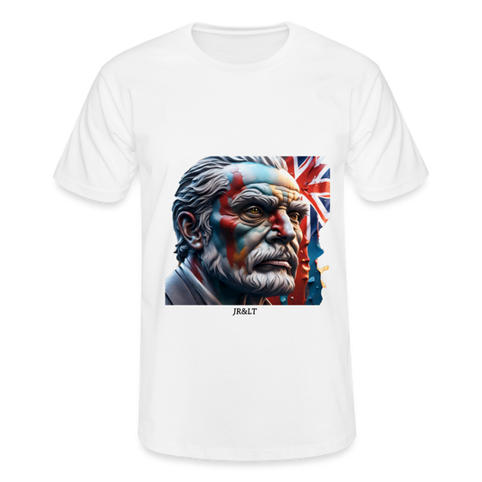 OLD MAN BRITAIN!! MEN'S CLASSIC T-SHIRT - white