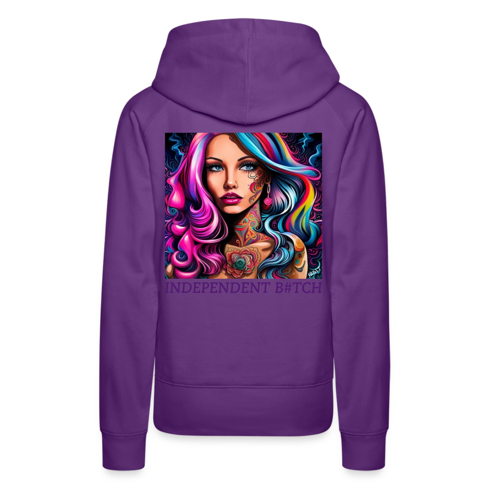 INDEPENDANT!! WOMEN'S HOODIE - purple