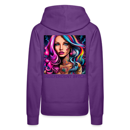 INDEPENDANT!! WOMEN'S HOODIE - purple