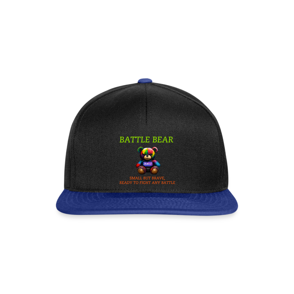 BATTLE BEAR!! SNAPBACK - black/bright royal