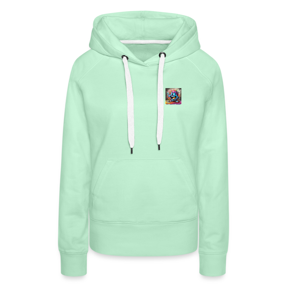 ( FLIK ) MY HAPPY BEAN - WOMEN'S HOODIE - light mint