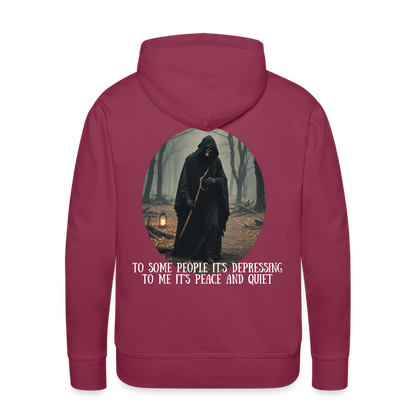 LONELY GRIM REAPER - MEN'S HOODIE - bordeaux