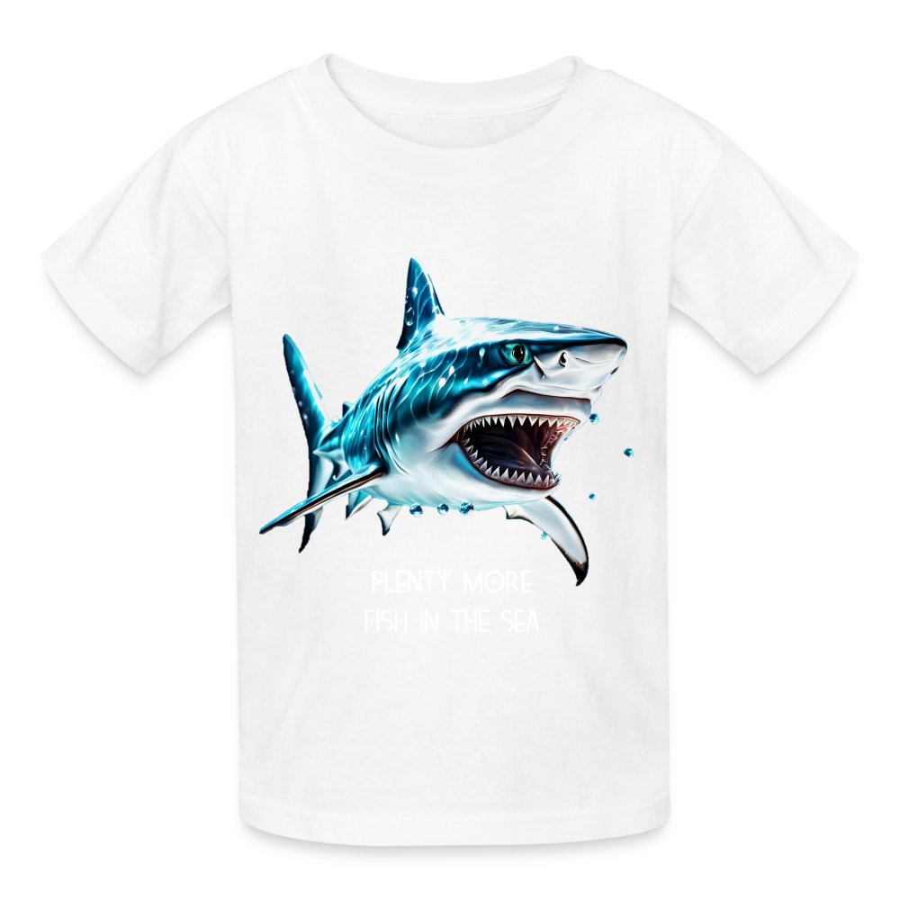 PLENTY MORE FISH IN THE SEA - CHILDREN'S T-SHIRT - white