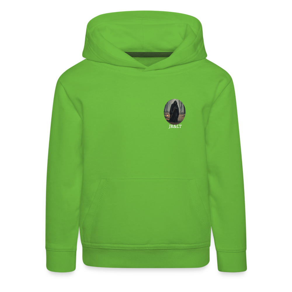 LONELY GRIM REAPER - CHILDREN'S HOODIE - light green