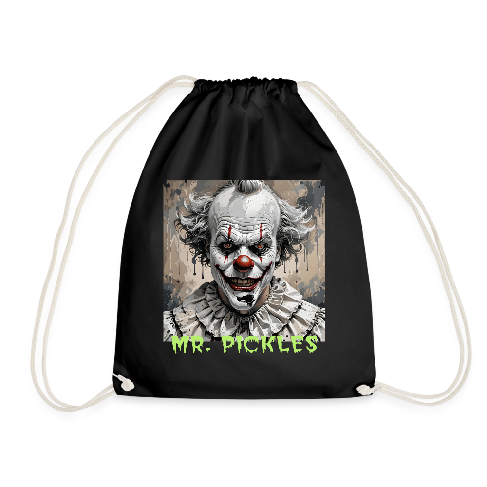 MR. PICKLES - DRAWSTRING BAG - black