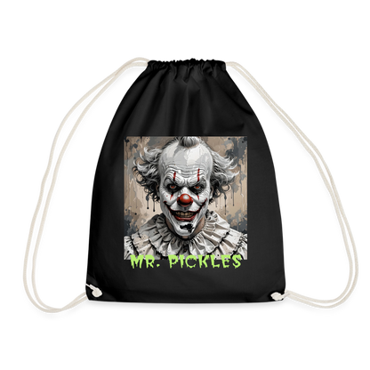 MR. PICKLES - DRAWSTRING BAG - black