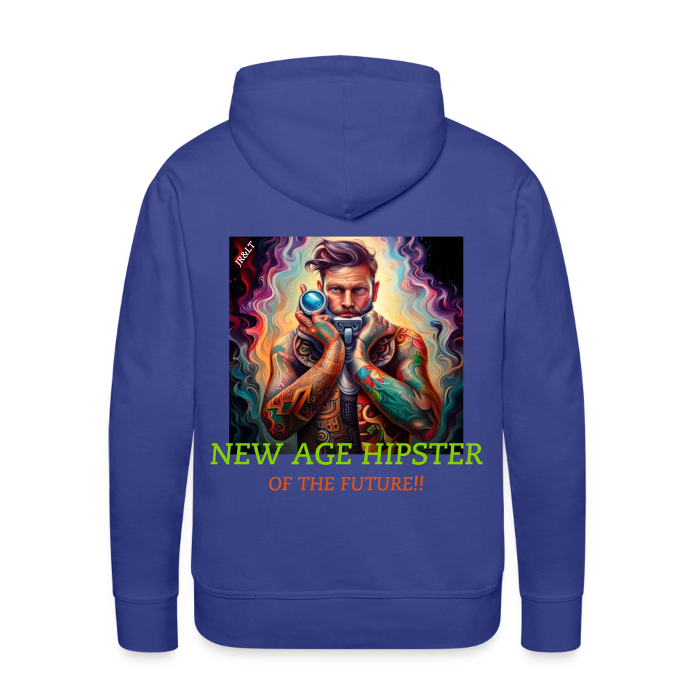 NEW AGE HIPSTER... MEN'S HOODIE - royal blue