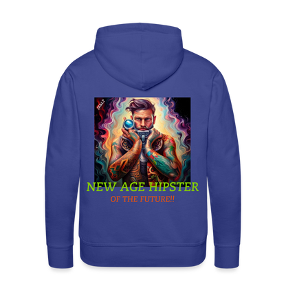 NEW AGE HIPSTER... MEN'S HOODIE - royal blue