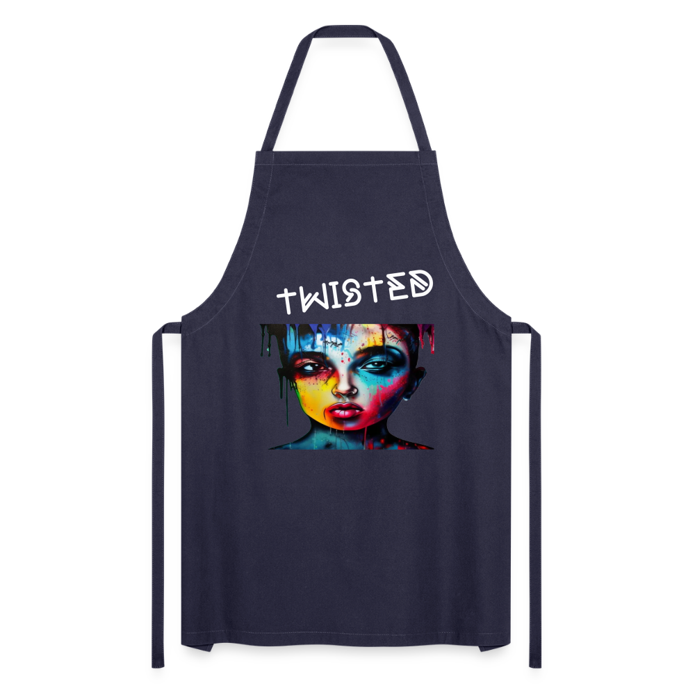 TWISTED - ADULT APRON - navy