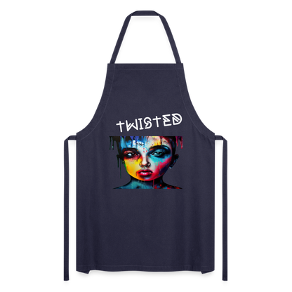 TWISTED - ADULT APRON - navy