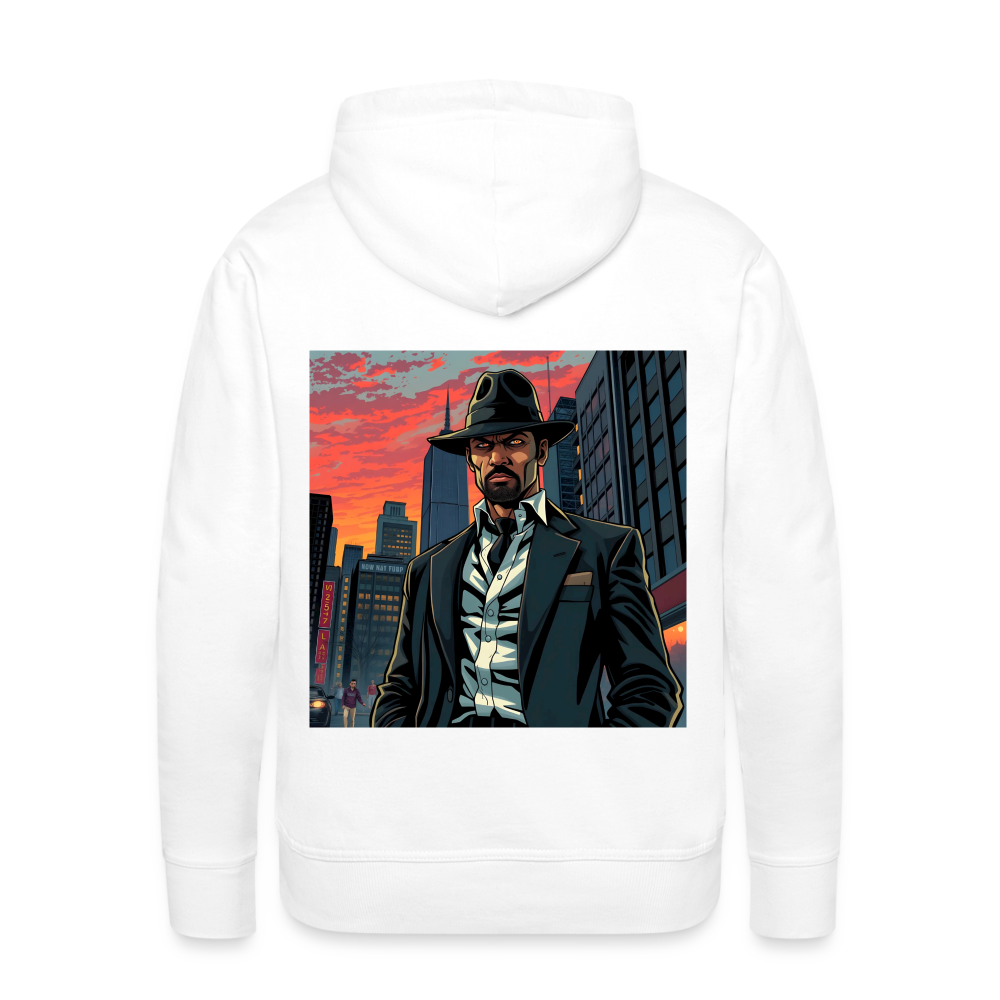 OLD SCHOOL VILLAIN  - MEN'S HOODIE - white