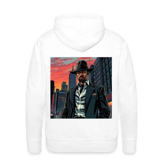 OLD SCHOOL VILLAIN  - MEN'S HOODIE - white