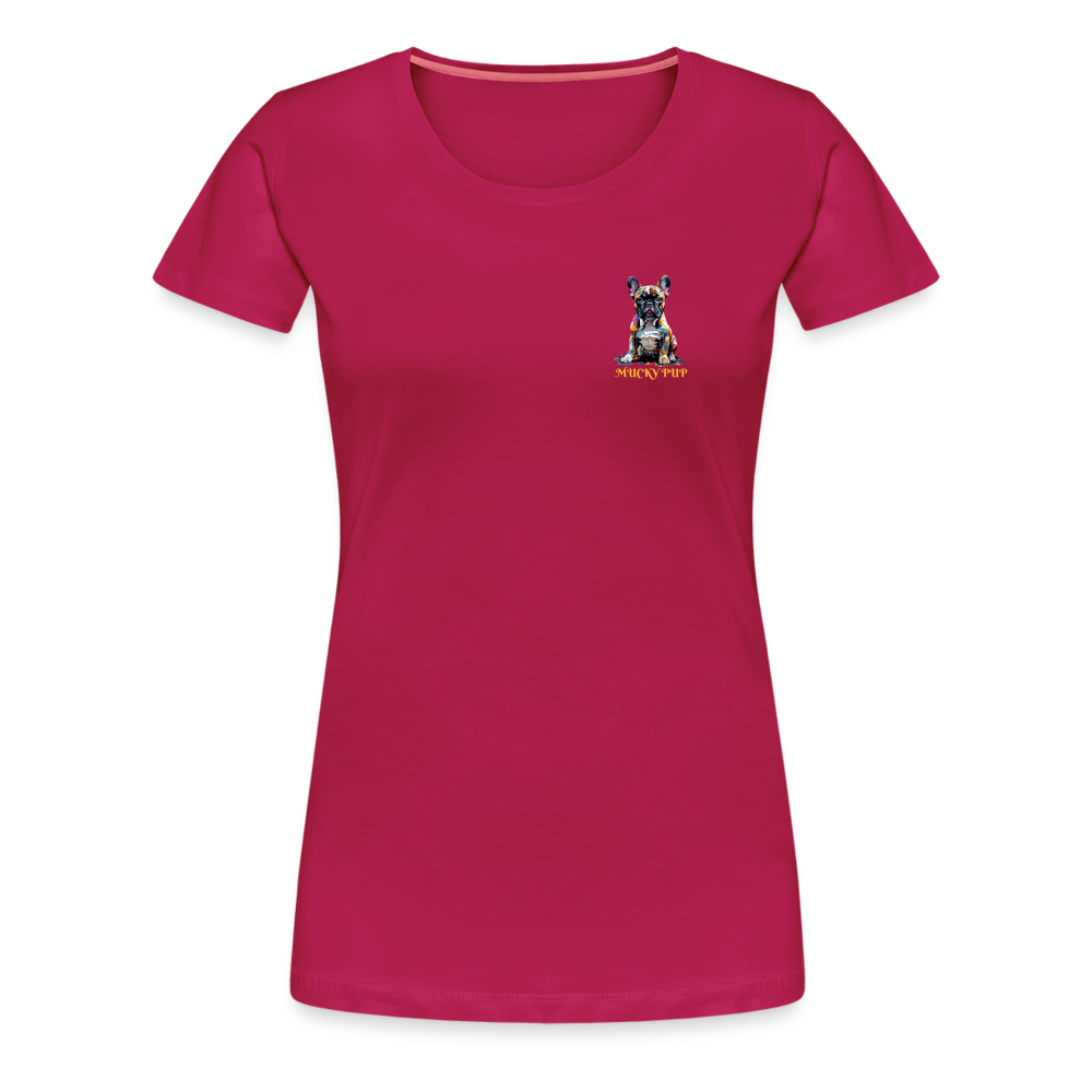 MUCKY PUP!! - WOMENS PREMIUM T-SHIRT - dark pink