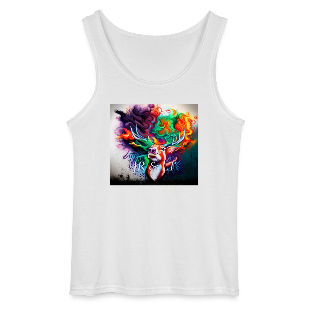 JR&LT TRADMARKED - MEN'S TANK TOP - white