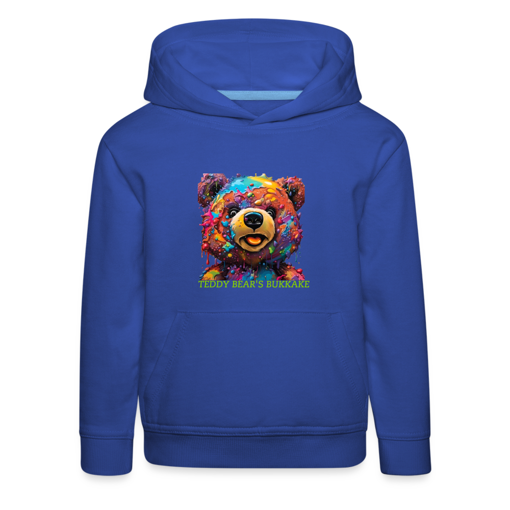 TEDDY BEAR'S BUKKAKE!! CHILDREN'S HOODIE - royal blue