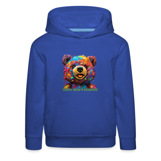 TEDDY BEAR'S BUKKAKE!! CHILDREN'S HOODIE - royal blue