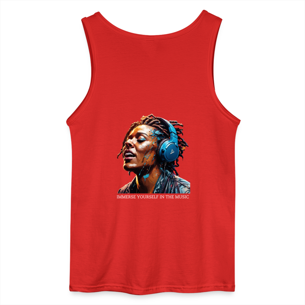 IMMERSE YOURSELF- MEN'S TANK TOP - red