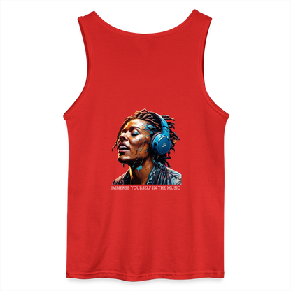 IMMERSE YOURSELF- MEN'S TANK TOP - red