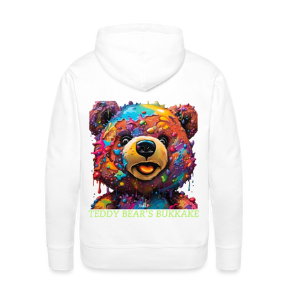 TEDDY BEAR'S BUKKAKE!! MEN'S HOODIE - white