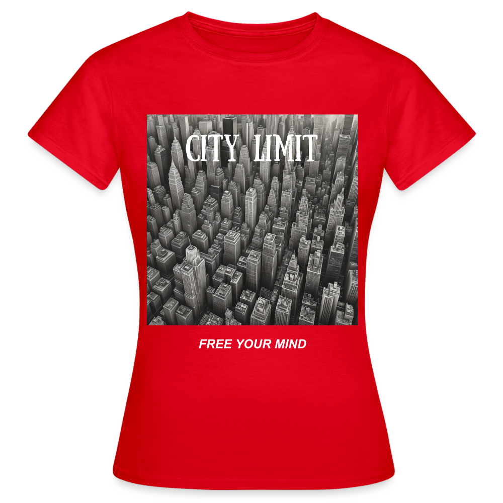 CITY LIMIT - WOMEN'S CLASSIC T-SHIRT - red