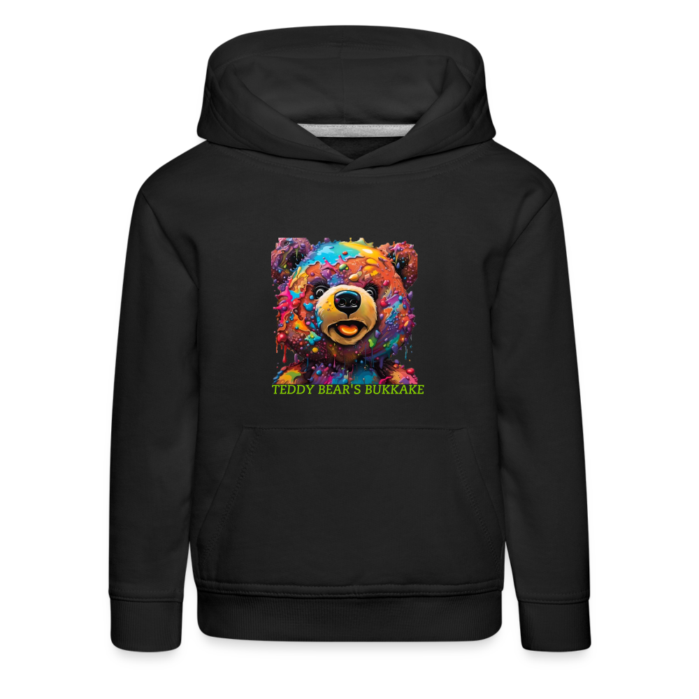 TEDDY BEAR'S BUKKAKE!! CHILDREN'S HOODIE - black