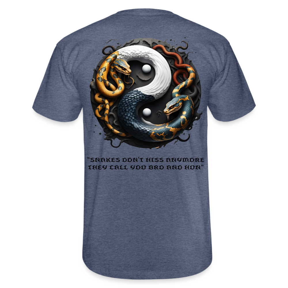 YING YANG - MEN'S CLASSIC T-SHIRT - heather navy