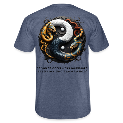 YING YANG - MEN'S CLASSIC T-SHIRT - heather navy