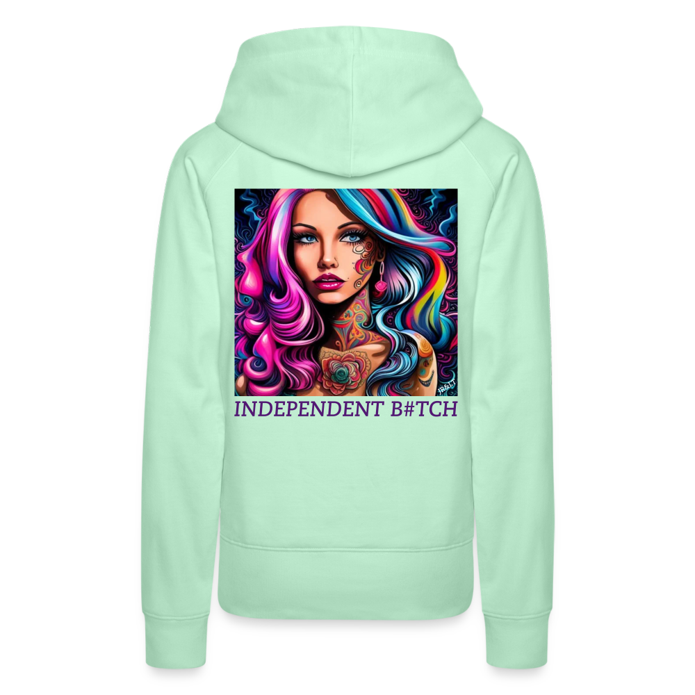 INDEPENDANT!! WOMEN'S HOODIE - light mint