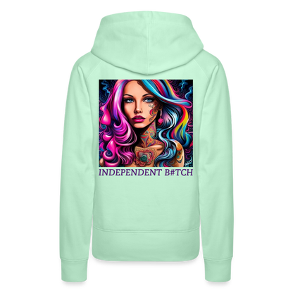 INDEPENDANT!! WOMEN'S HOODIE - light mint