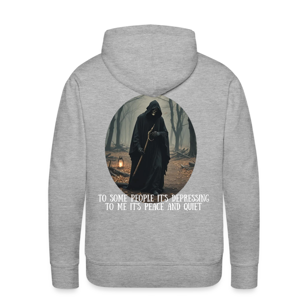 LONELY GRIM REAPER - MEN'S HOODIE - heather grey