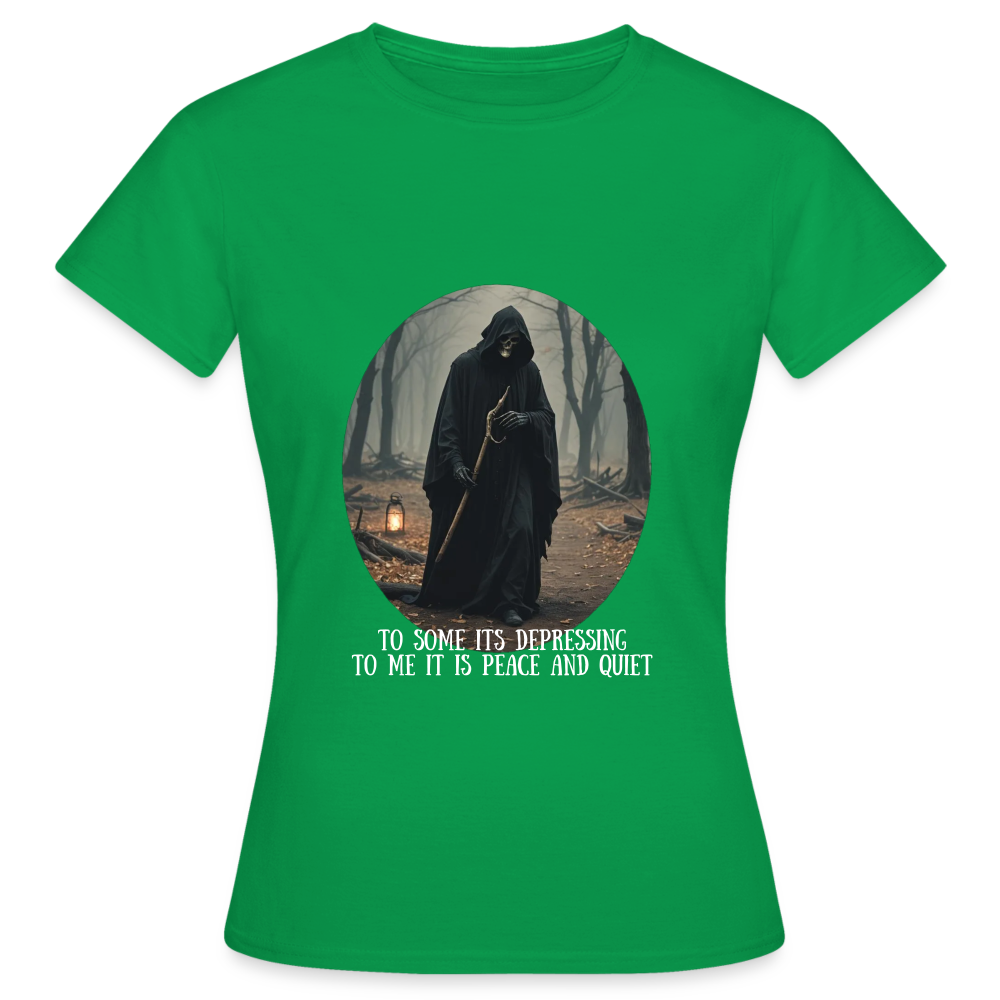 LONELY GRIM REAPER - WOMEN'S CLASSIC T-SHIRT - kelly green