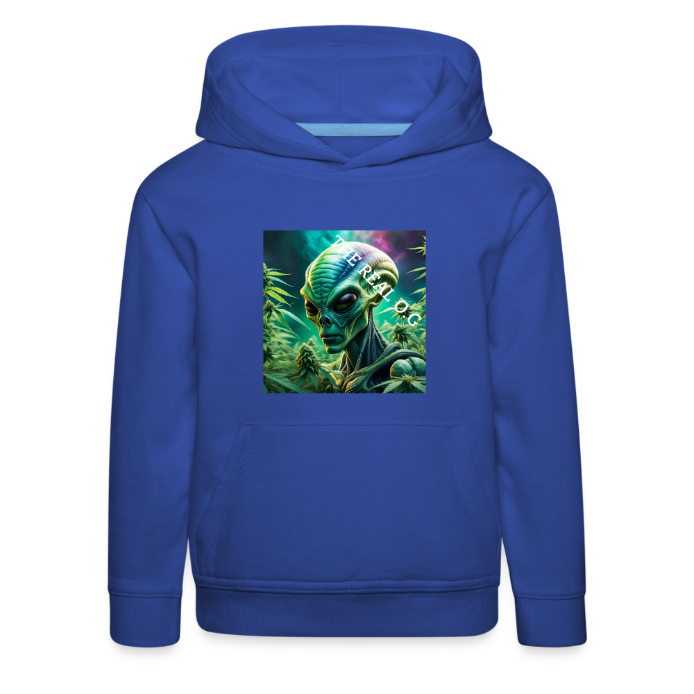 THE REAL ALIEN O.G!! - CHILDREN'S HOODIE - royal blue