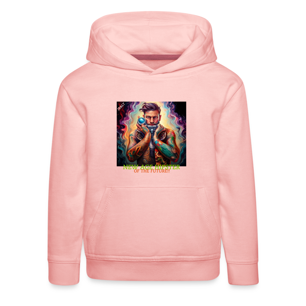 NEW AGE HIPSTER!! CHILDREN'S HOODIE - crystal pink