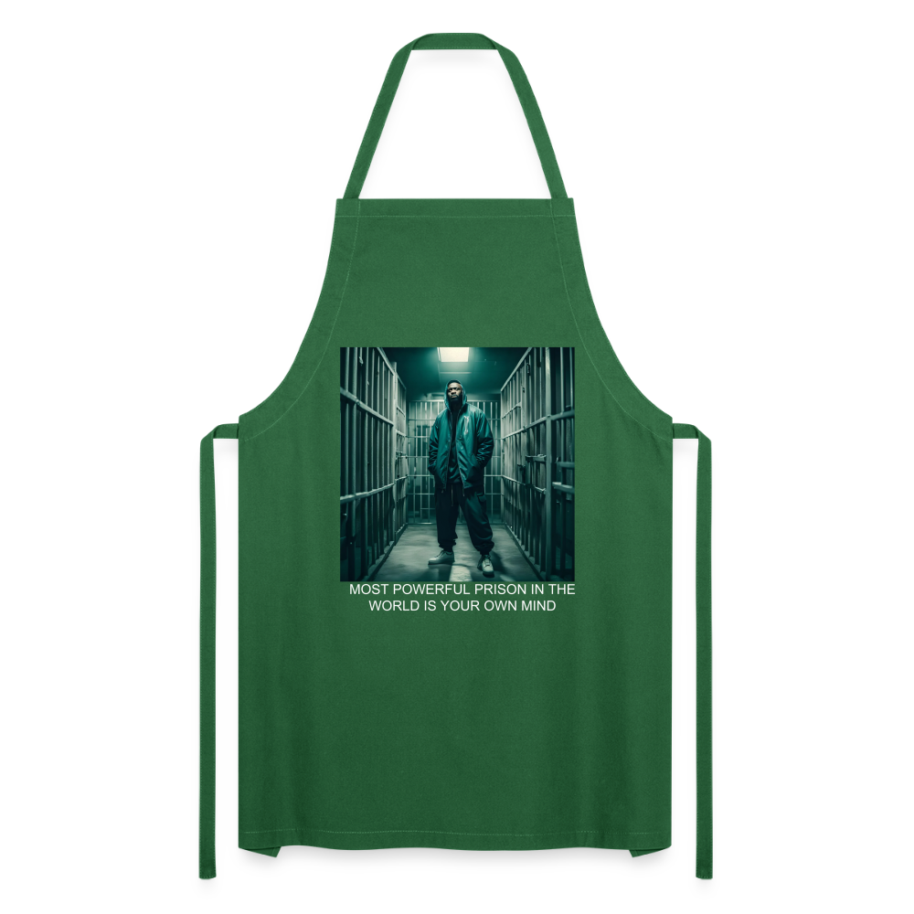 MOST POWERFUL - ADULT APRON - green