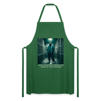 MOST POWERFUL - ADULT APRON - green