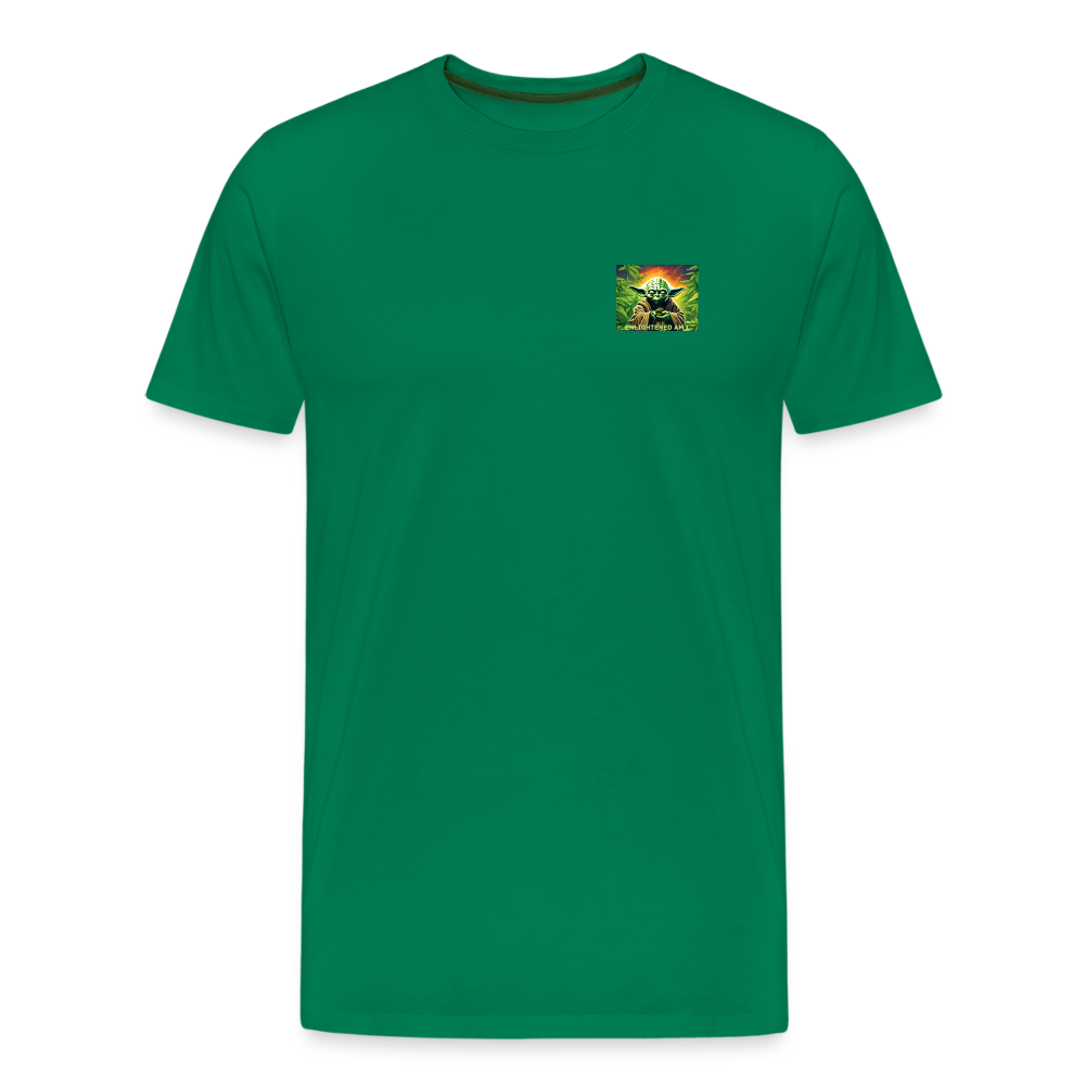 ENLIGHTENED YODA - MEN'S PREMIUM T-SHIRT - kelly green