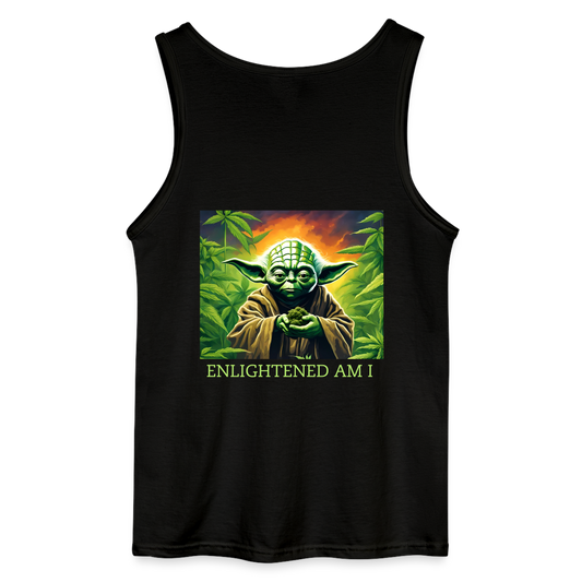 ENLIGHTENED YODA - MEN'S TANK TOP - black