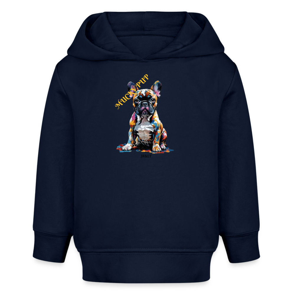 MUCKY PUP!! - BABY HOODIE - navy