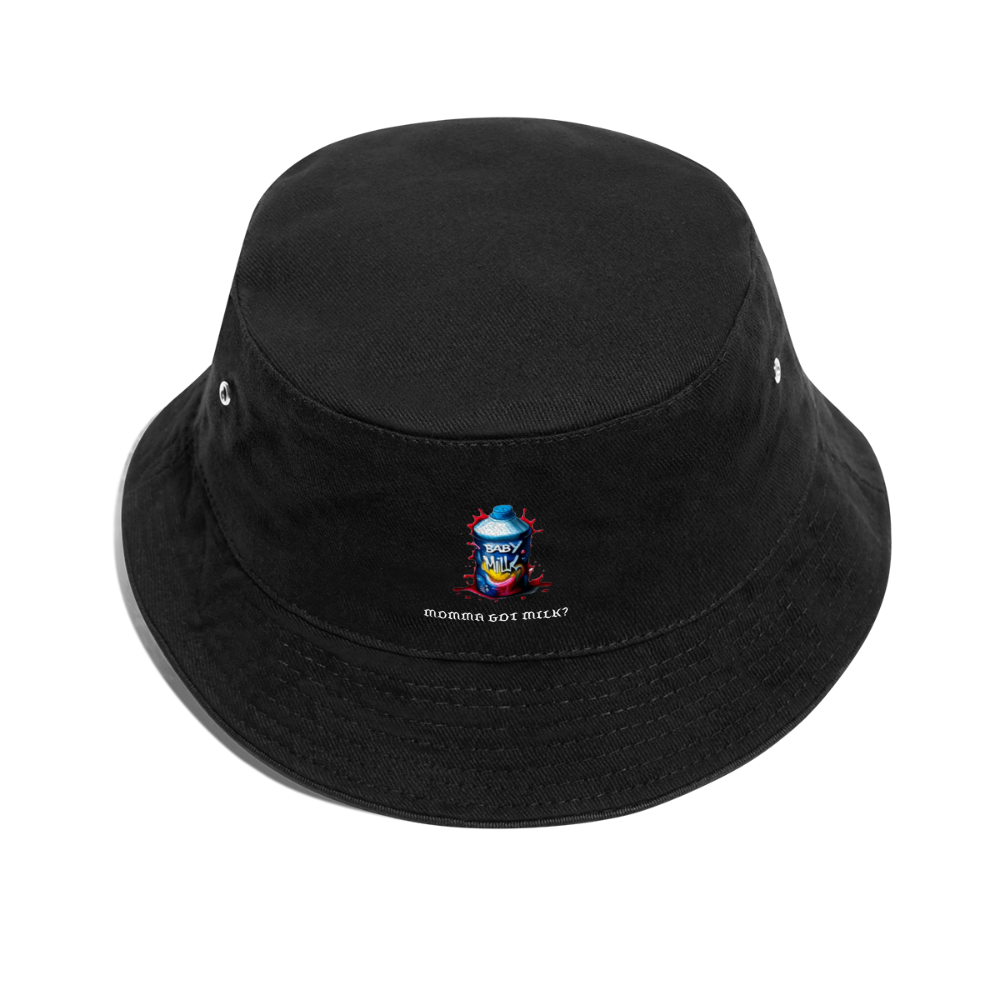 MOMMA GOT MILK?? BUCKET HAT - black