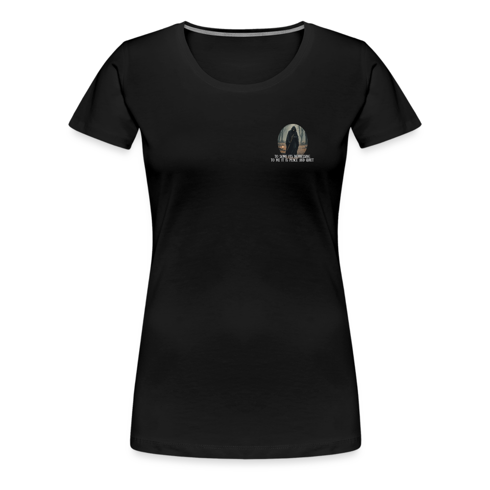 LONELY GRIM REAPER - WOMEN'S PREMIUM T-SHIRT - black