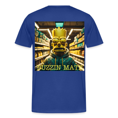 BUZZIN MATE - MEN'S PREMIUM T-SHIRT - royal blue