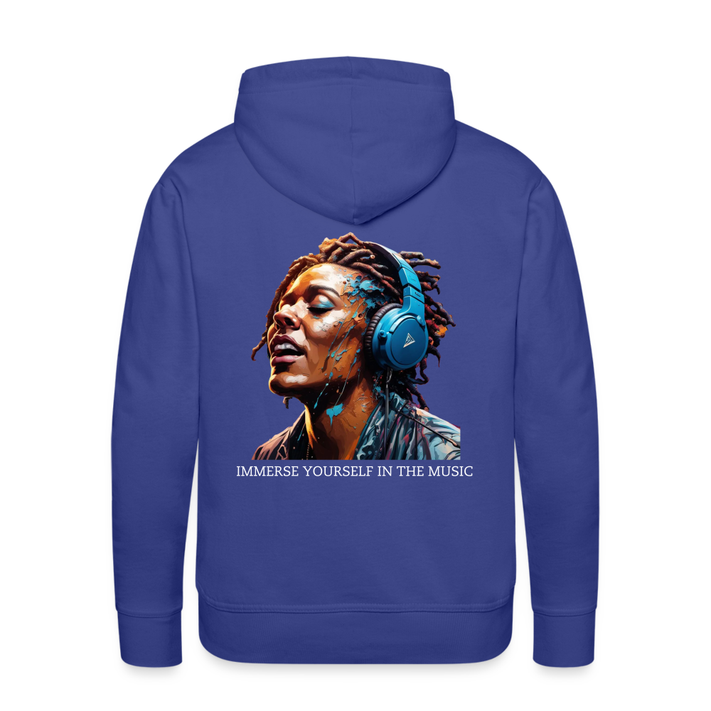 IMMERSE YOUR SELF IN THE MUSIC!! MEN'S HOODIE - royal blue