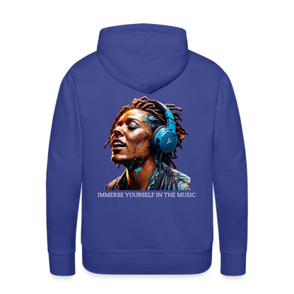 IMMERSE YOUR SELF IN THE MUSIC!! MEN'S HOODIE - royal blue